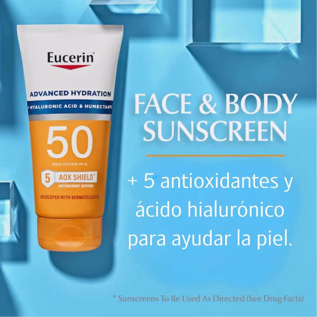 SIX PACK EUCERIN PROTECTOR SOLAR con Acido Hialurónico14ml